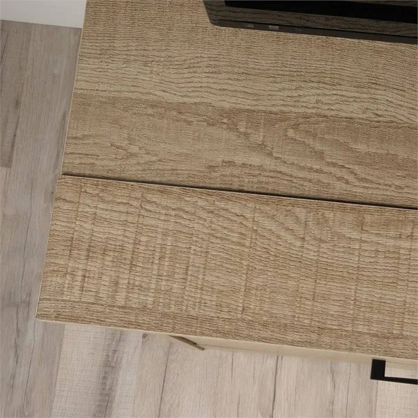 Pemberly Row 46x22 Engineered Wood TV Stand in Summer Oak