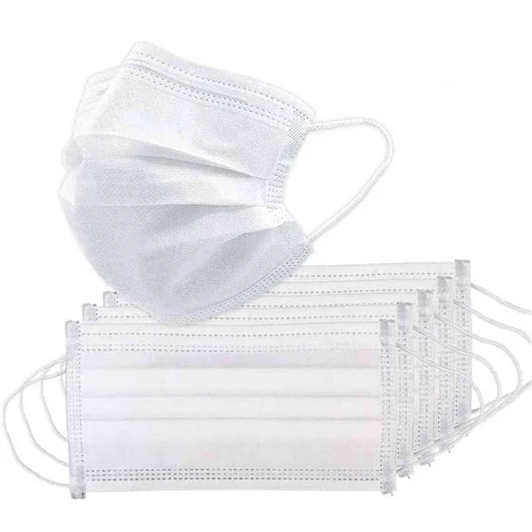 FuturePPE 3Ply Disposable Face Mask - 200 Masks, Brookwood Medical White