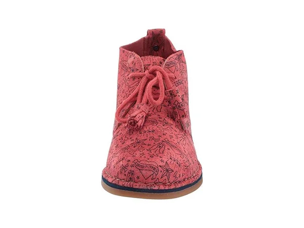 Women's Hush Puppies Cyra Catelyn Poppy Red Print Suede - in Size 5.5