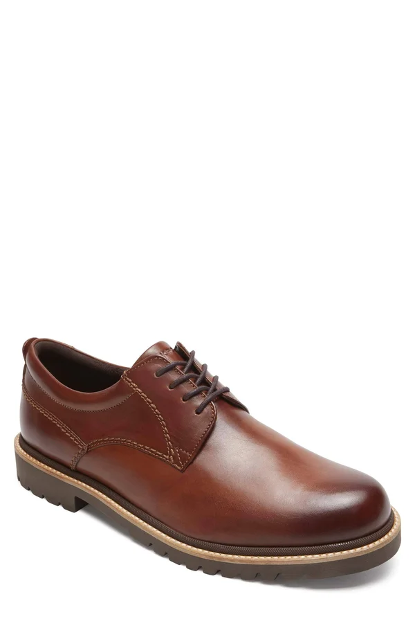 Rockport Men's Marshall Plain Toe Oxford - Size: 9, Brown