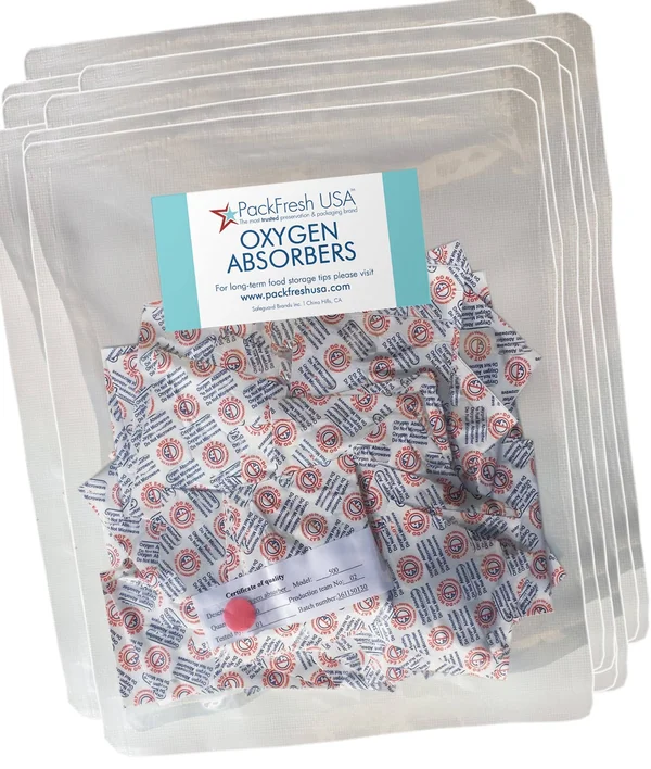 PackFreshUSA 500cc Oxygen Absorbers for Dehydrated Food and Emergency Long Term Food Storage - 1000