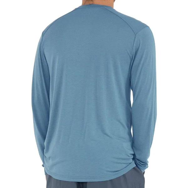 Free Fly Men's Bamboo Lightweight Long Sleeve Sea Glass - S
