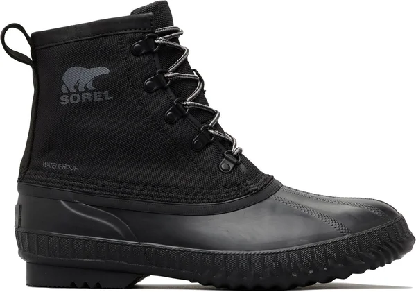 Sorel Cheyanne II Short Nylon Boot - Men's Black/Black, 8.5
