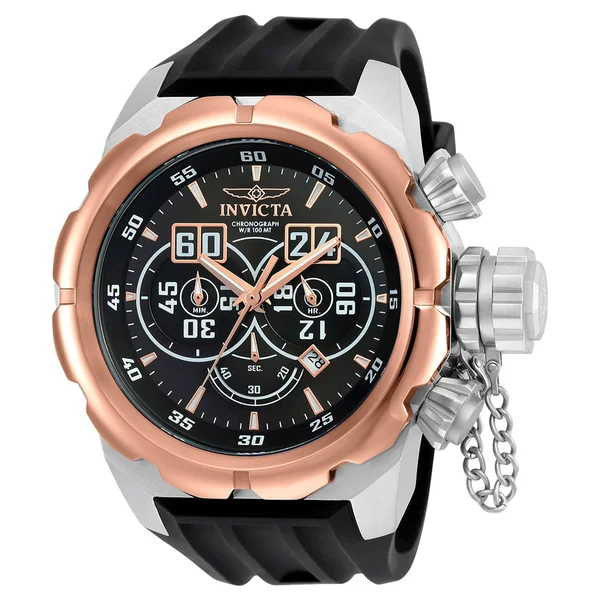 Invicta Men's 21631 Russian Diver Black Silicone Watch - Black