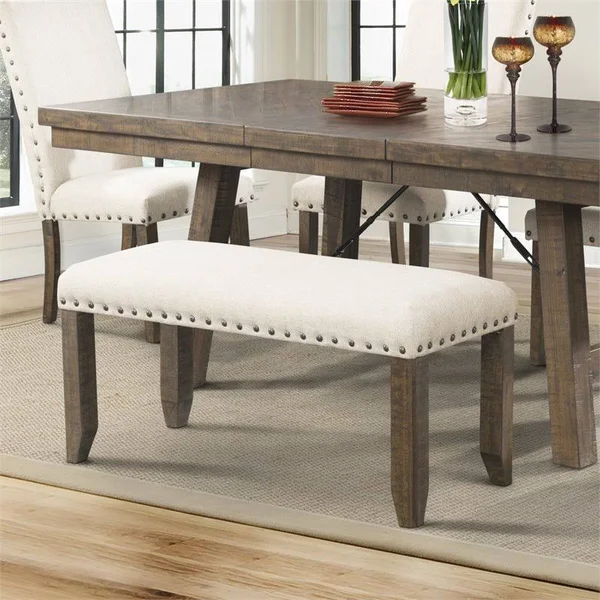 Picket House Furnishings Dex Dining Bench - Brown, 40" x 17" x 19"