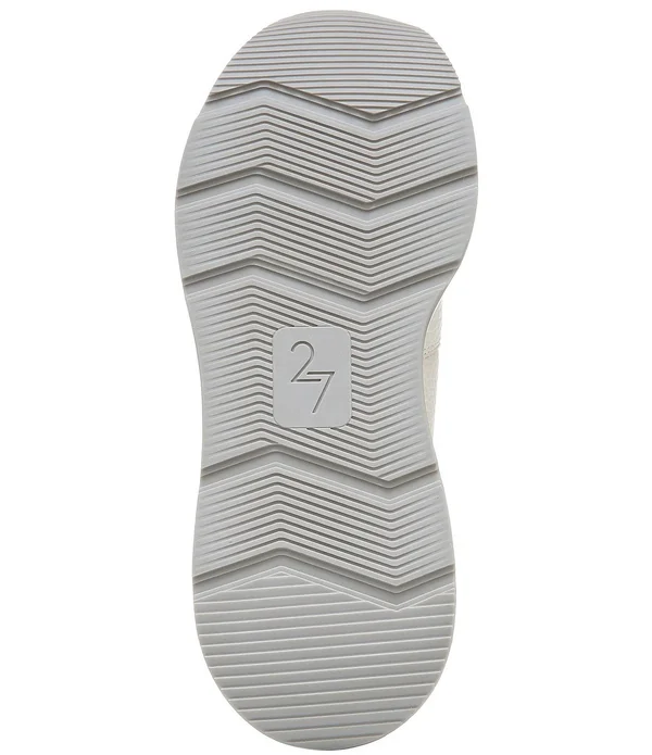 27 Edit Bev Sneaker Shoes - Satin Pearl Leather, 12.0M, Lace-Up Style, Round Toe, Rubber Outsole