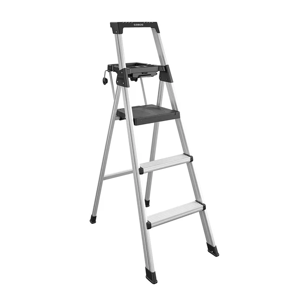Cosco 20502ABL1E Signature Series Step Ladder - 5ft, Aluminum