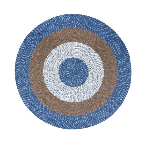 Better Trends Country Braid Collection Is Durable and Stain Resistant Reversible Indoor Area Utility Rug - Straw Solid 24x22 x 1