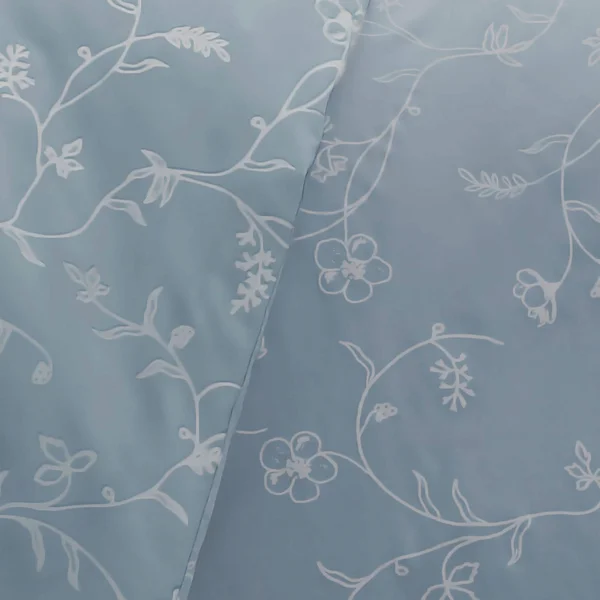 Sweetbrier Luxury Cotton Reversible Duvet Cover and Sham Set - Sand/Sand - King - Cal King