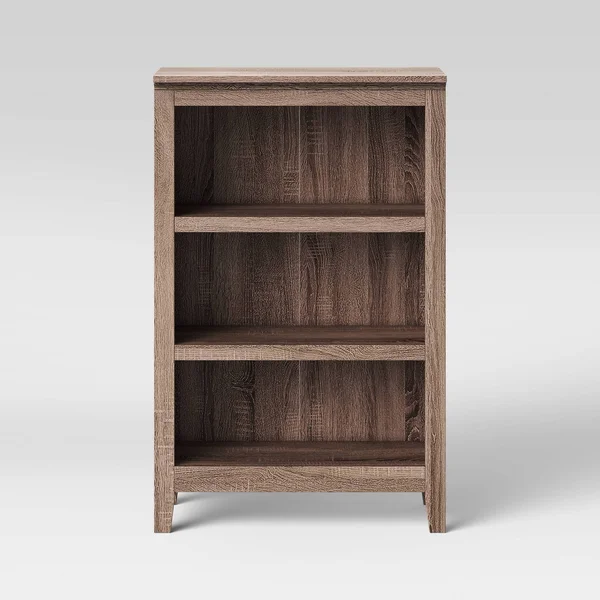Threshold Carson 3 Shelf Bookcase - Rustic
