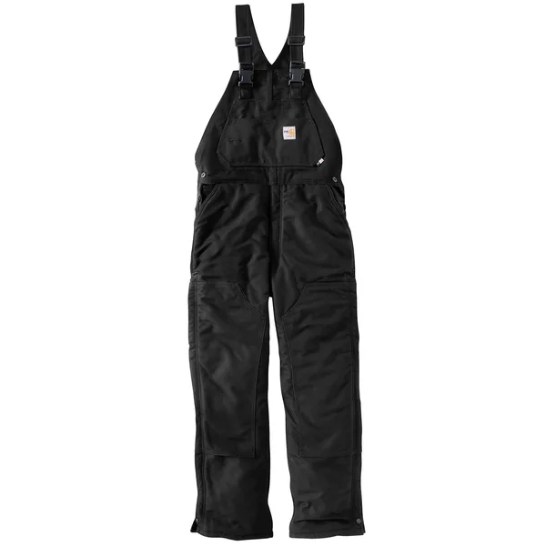 Carhartt Men's Flame Resistant Duck Bib Overall - 101627, Black