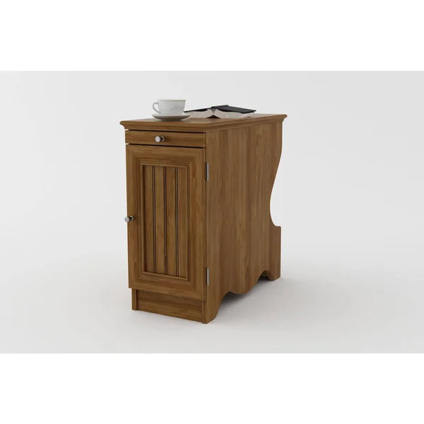 Ameriwood Home Fletcher Side Table with Magazine Storage - Bank Alder