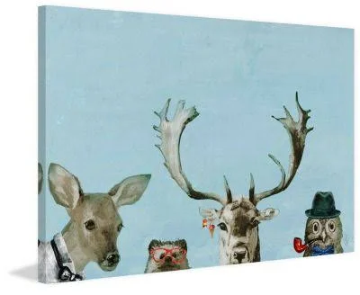 Too Cool for The Party in Framed Print - Multi