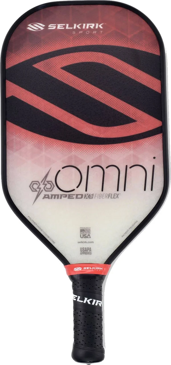 Selkirk Sport Amped Omni Pickleball Paddle, Red