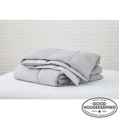 StyleWell Gray Reversible Microfiber Full/Queen Comforter