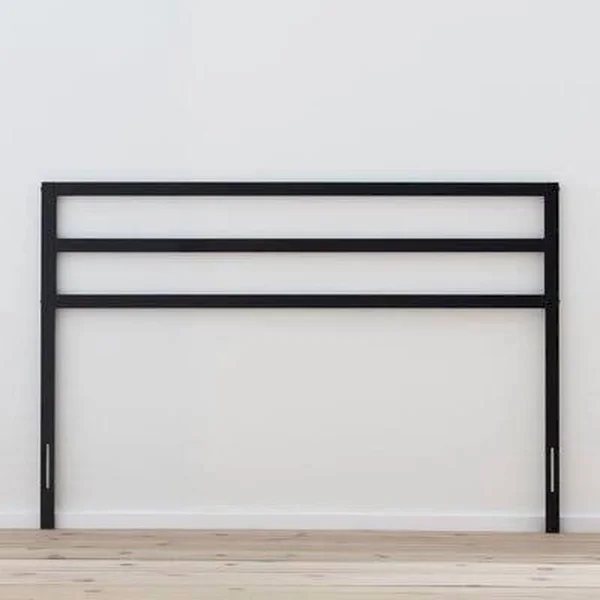Double Panel Metal Slat Headboard Zipcode Design Size: Queen