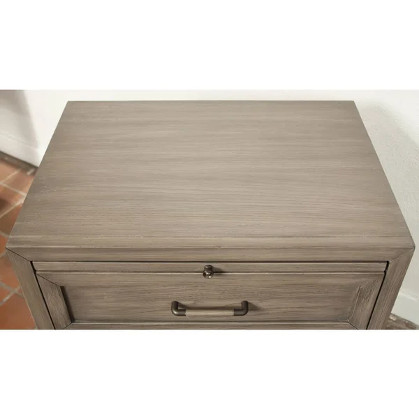 Riverside Furniture Vogue 1 Drawer Nightstand in Gray Wash
