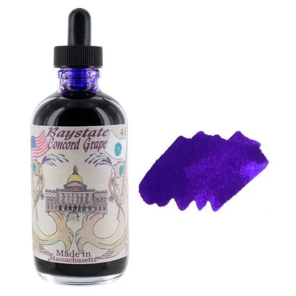 Noodler&s Ink Fountain Pen Bottled Ink with Eyedropper, 4.5 Ounces, Free Pen, 10 Color Options (Baystate Blue)