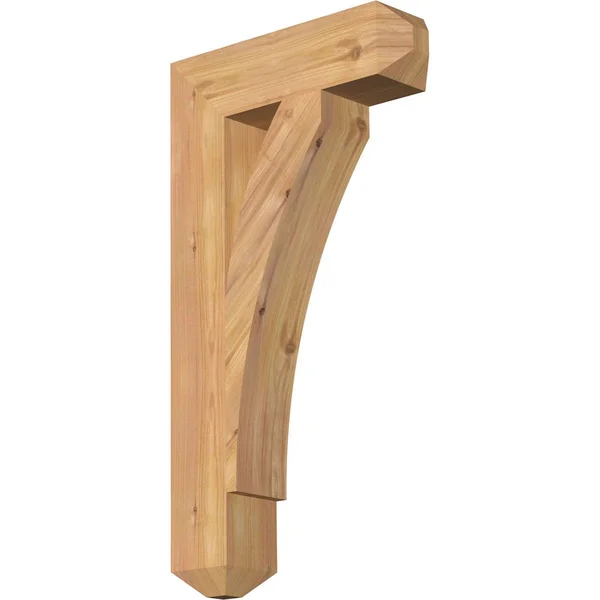 Ekena Millwork 3 1/2x22W x 14x22D x 26x22H Thorton Craftsman Smooth BRACKET - Western Red Cedar