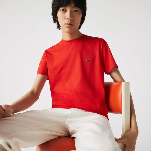 Lacoste Men's Crew Neck Pima Cotton Jersey T-Shirt - 3XL - 8