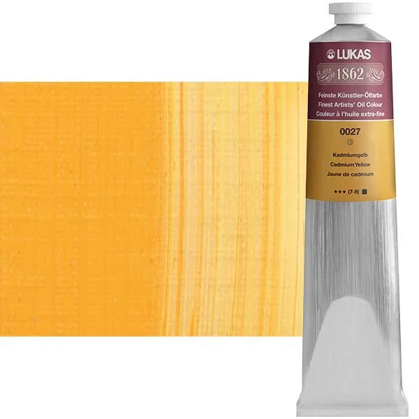 Lukas 1862 Oil Color 200 ml Tube - Cadmium Yellow
