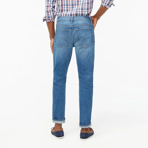 J.Crew Factory Mens Straight-Fit Jean in Signature Flex (Light Medium - Size 33x30)