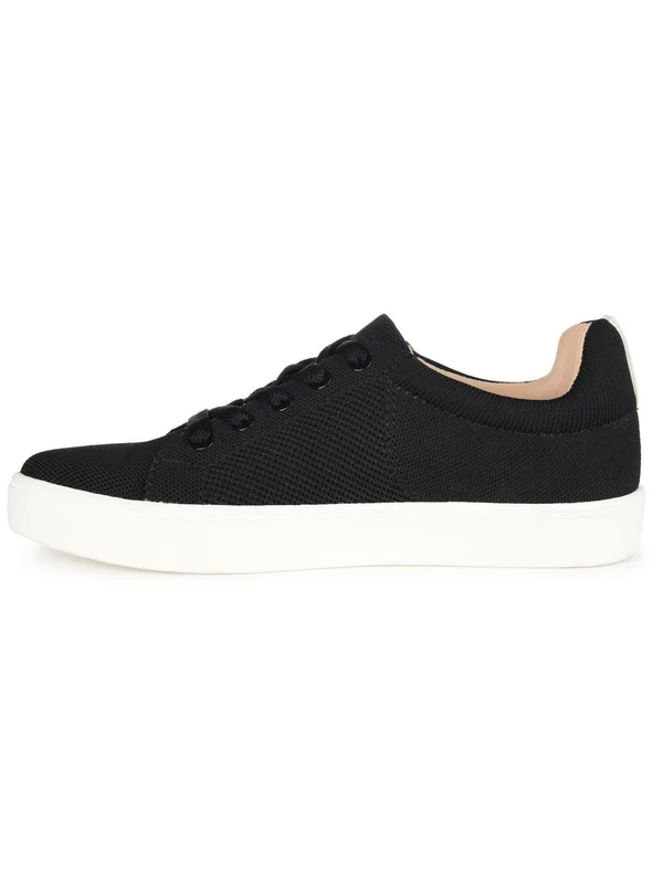 Journee Collection Kimber Comfort Foam Women's Sneakers, Size: 8.5 Wide, Black