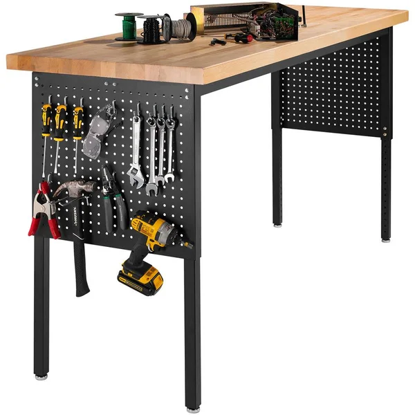National Public Seating HDT3-3060H 30x22 x 60x22 Adjustable Height Utility Table with High Pressure Laminate Top