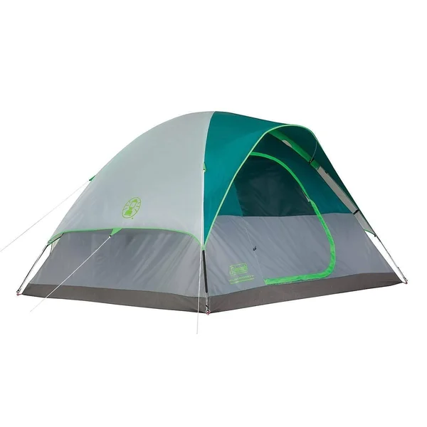 Coleman Rolling Meadows 6 Person Dome Tent - Gray/Light Blue (KM)