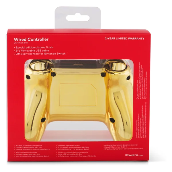 Powera Wired Controller for Nintendo Switch - Chrome Samus Metroid