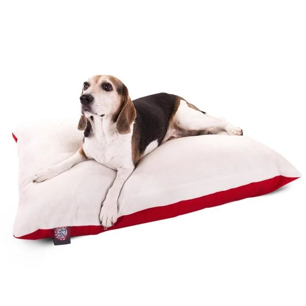 Majestic Pet Rectangle Pet Bed - Extra Large/Burgundy