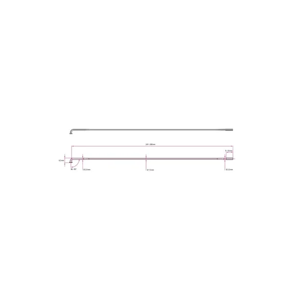 DT Swiss Revolution Black Spokes - 14, 17 G \x3d 2, 1.5 mm (Box of 100)