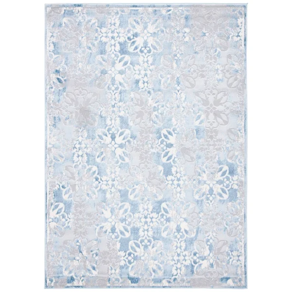 Safavieh Lagoon Rug Collection LGN508F - Grey, Blue - 4&-5x22 x 6&-5x22