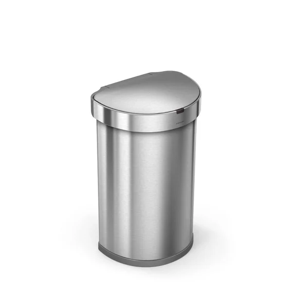 simplehuman 45L Semi-Round Stainless Steel Sensor Trash Can