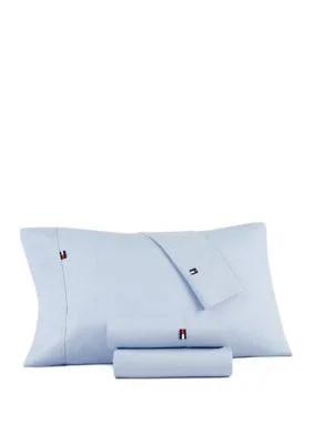 Tommy Hilfiger Signature Sheet Set - Light Blue - Full