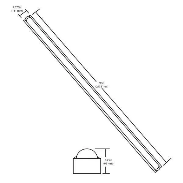 Nicor LS1-8-10S-UNV-40 - 8 Foot Linear LED Strip Light in 4000K