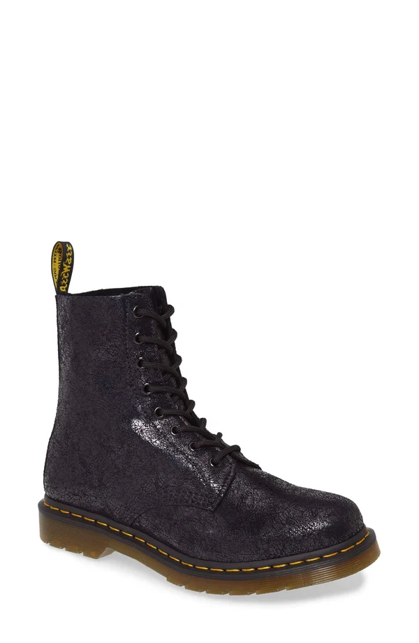 Dr Martens 1460 Pascal Women's Boots - Black Iridescent Crackle