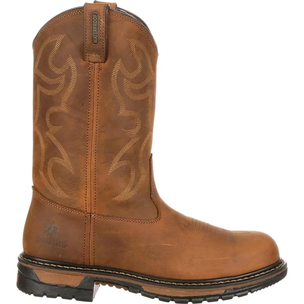 Rocky Original Ride Branson Steel Toe Waterproof Western Boots
