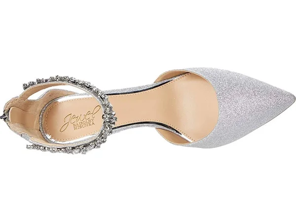 Jewel Badgley Mischka Raleigh Women's Shoes 9294922 - 10 M, Silver