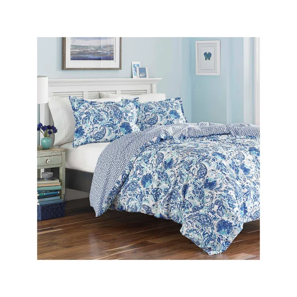 Poppy & Fritz Brooke Duvet Cover Set - Twin, Blue