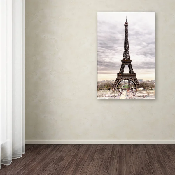 Trademark Fine Art The Eiffel Tower Canvas Art by Philippe Hugonnard - Size: 30 x 47