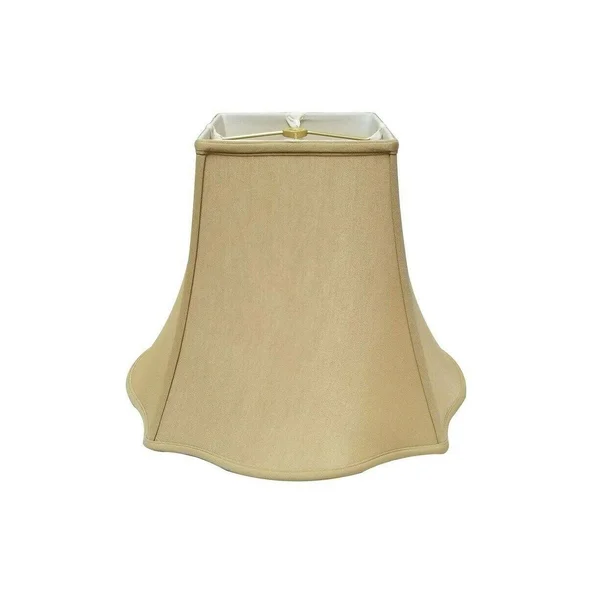 Royal Designs Fancy Square Bell Antique Gold Lamp Shade, 5 x 12 x 9.75