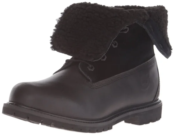 Timberland Authentics Teddy Fleece Waterproof Fold-Down Boots - Women's Black - 6.5