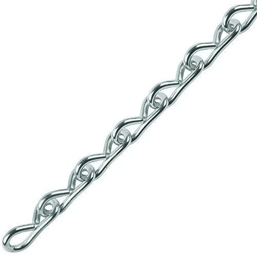 Perfection Chain Products 35512 #12 Single Jack Chain, Stainless Steel Clean, 100 ft Carton