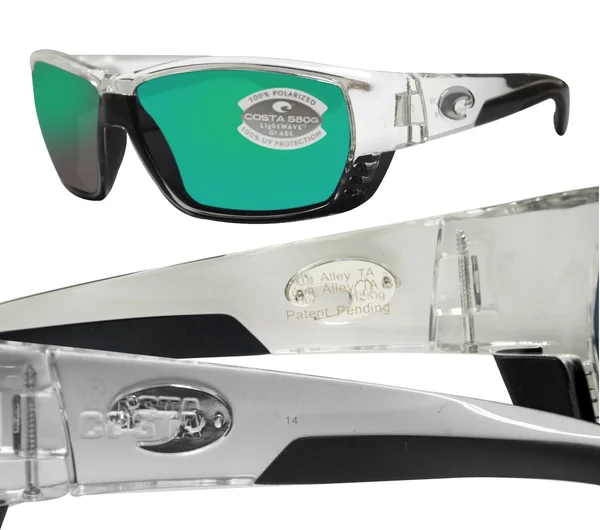 Costa Del Mar Tuna Alley Crystal - Green 580G Sunglasses