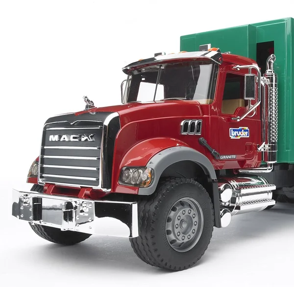 Bruder 02812 Mack Granite Garbage Truck (Ruby Red-Green)