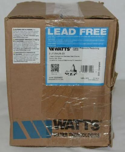 Watts LF25AUB Z3 2x22 Lead Free Water Pressure Reducing Valve 0009465