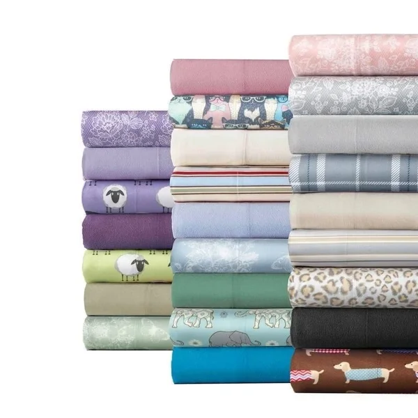 Micro Flannel Sheet Set, Twin, Brick