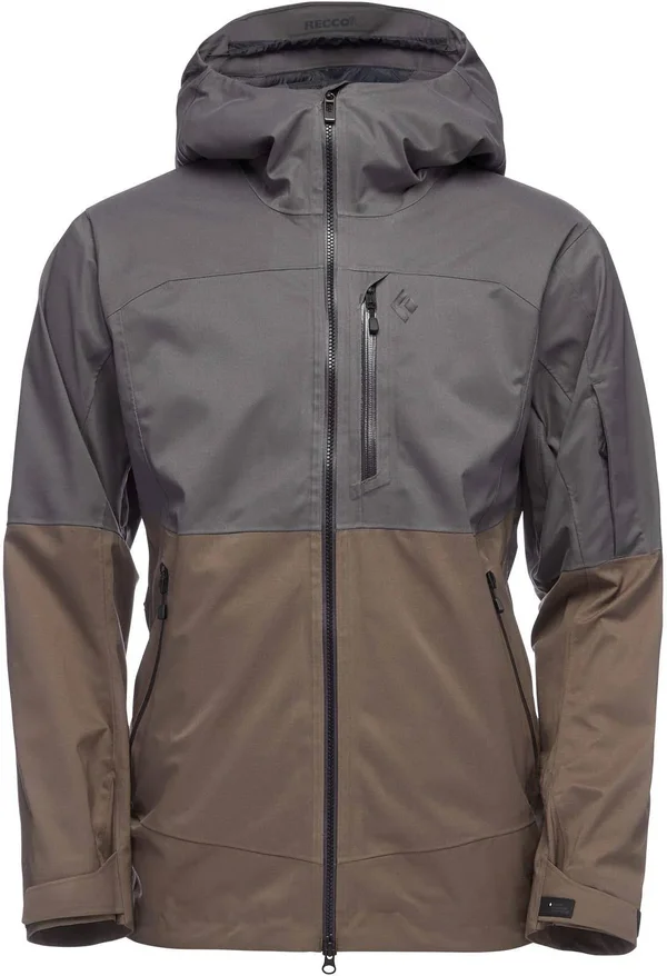 Black Diamond BoundaryLine Mapped Jacket - Men's Anthracite/Walnut - M