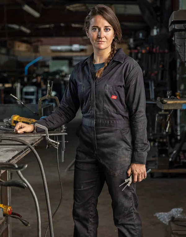 Dickies Women's Long Sleeve Cotton Twill Coverall - Black